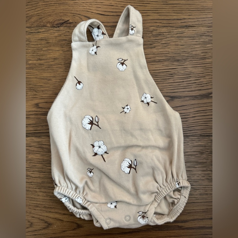 Organic Zoo Cottonfield Blossom Romper worn 1x!